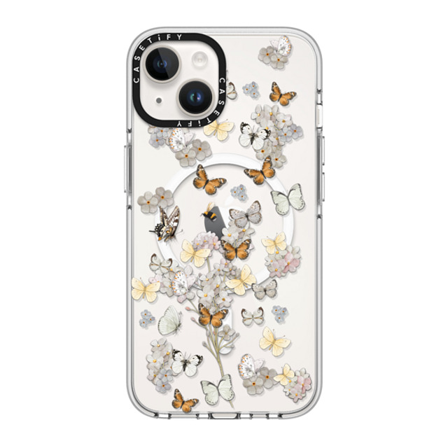 Monika Strigel x CASETiFY iPhone 14 ケース クリア クリア ケース MagSafe対応 BUTTERFLY SUNDAY