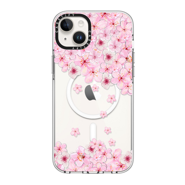 Monika Strigel x CASETiFY iPhone 14 Plus Case Clear Clear Case MagSafe Compatible SAKURA CHERRY SATURDAY Monika Strigel x CASETiFY iPhone 14 Plus Case Clear Clear Case MagSafe Compatible SAKURA CHERRY SATURDAY