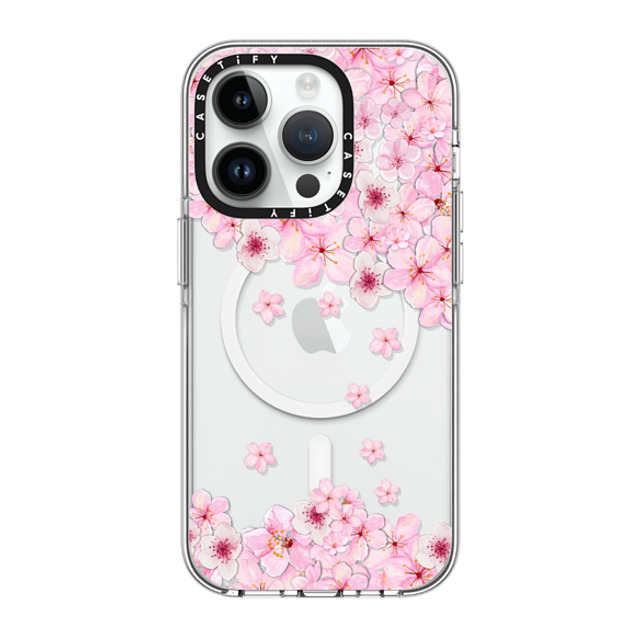 Monika Strigel x CASETiFY iPhone 14 Pro Case Clear Clear Case MagSafe Compatible SAKURA CHERRY SATURDAY Monika Strigel x CASETiFY iPhone 14 Pro Case Clear Clear Case MagSafe Compatible SAKURA CHERRY SATURDAY
