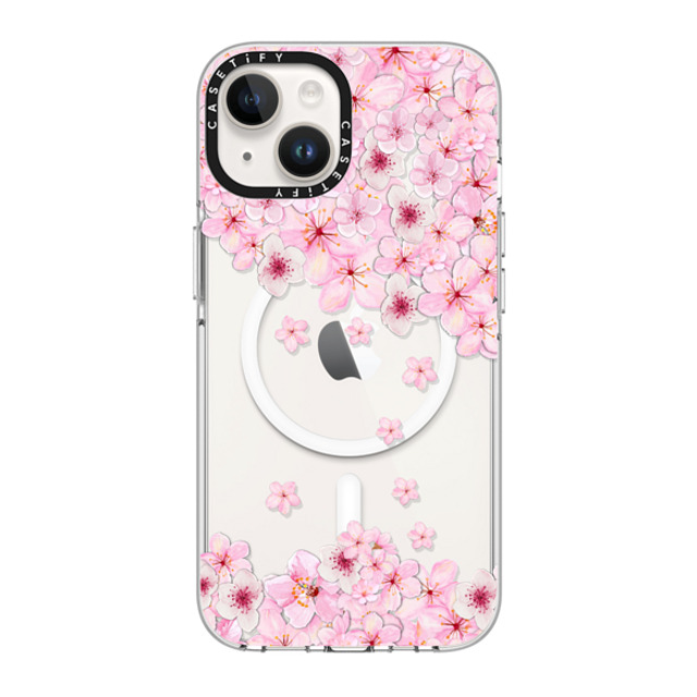 Monika Strigel x CASETiFY iPhone 14 Case Clear Clear Case MagSafe Compatible SAKURA CHERRY SATURDAY Monika Strigel x CASETiFY iPhone 14 Case Clear Clear Case MagSafe Compatible SAKURA CHERRY SATURDAY