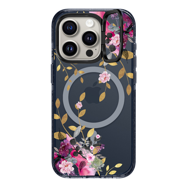 Monika Strigel x CASETiFY iPhone 15 Pro Case Floral Classic Blue インパクトリングスタンドケース MagSafe対応 FLOWER & GOLD Mother's Day Monika Strigel x CASETiFY iPhone 15 Pro Case Floral Classic Blue インパクトリングスタンドケース MagSafe対応 FLOWER & GOLD Mother's Day