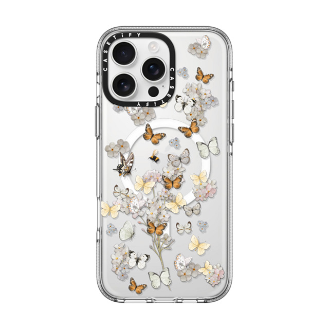 Monika Strigel x CASETiFY iPhone 16 Pro Max ケース クリア クリア ケース MagSafe対応 BUTTERFLY SUNDAY