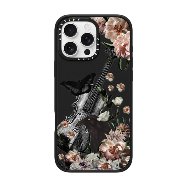 Monika Strigel x CASETiFY iPhone 16 Pro Max ケース マットブラック インパクトケース MagSafe対応 BLACK WEDNESDAY