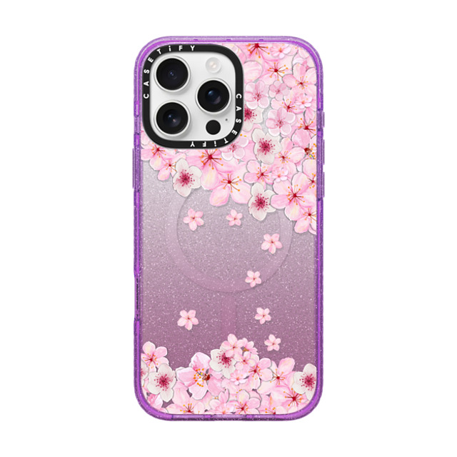 Monika Strigel x CASETiFY iPhone 16 Pro Max Case Fine Art Glitter Purple Impact Case MagSafe Compatible SAKURA CHERRY SATURDAY Mother's Day Monika Strigel x CASETiFY iPhone 16 Pro Max Case Fine Art Glitter Purple Impact Case MagSafe Compatible SAKURA CHERRY SATURDAY Mother's Day