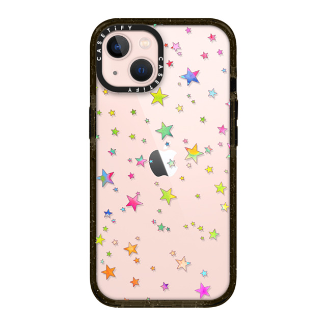 Monika Strigel x CASETiFY iPhone 13 ケース ブラック インパクトケース LUCKY STARS