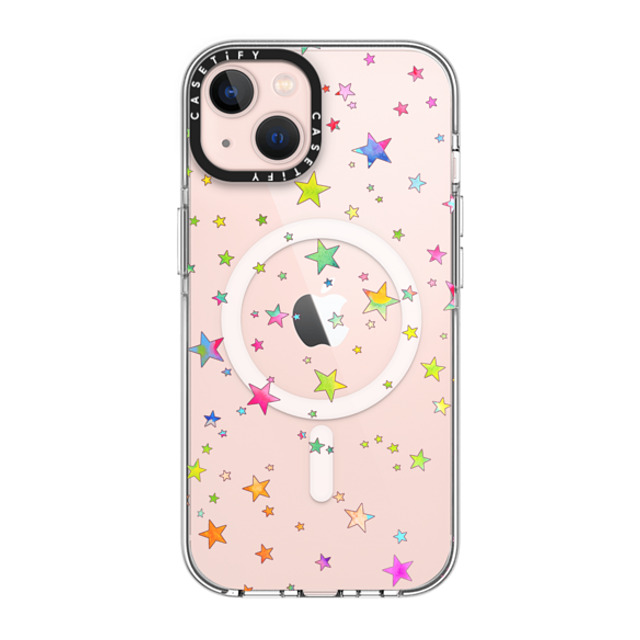 Monika Strigel x CASETiFY iPhone 13 ケース クリア クリア ケース MagSafe対応 LUCKY STARS