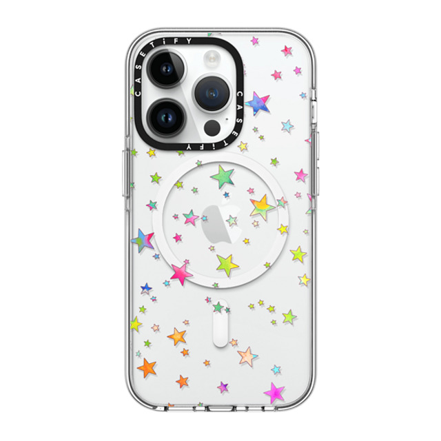 Monika Strigel x CASETiFY iPhone 14 Pro Case Clear Clear Case MagSafe Compatible LUCKY STARS Monika Strigel x CASETiFY iPhone 14 Pro Case Clear Clear Case MagSafe Compatible LUCKY STARS