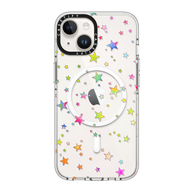 Monika Strigel x CASETiFY iPhone 14 ケース クリア クリア ケース MagSafe対応 LUCKY STARS