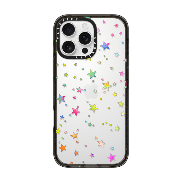 Monika Strigel x CASETiFY iPhone 16 Pro Max ケース ブラック インパクトケース LUCKY STARS