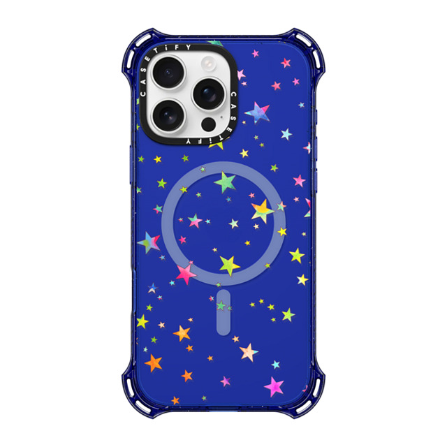 Monika Strigel x CASETiFY iPhone 16 Pro Max ケース コバルトブルー バウンスケース LUCKY STARS