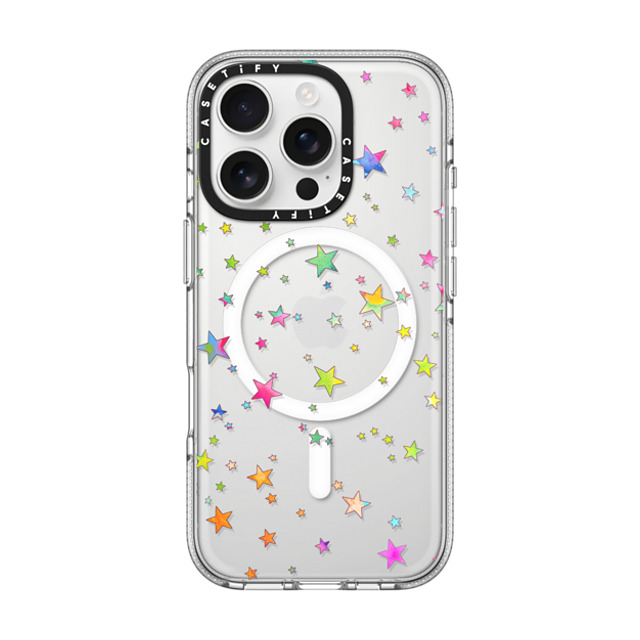 Monika Strigel x CASETiFY iPhone 16 Pro ケース クリア クリア ケース MagSafe対応 LUCKY STARS