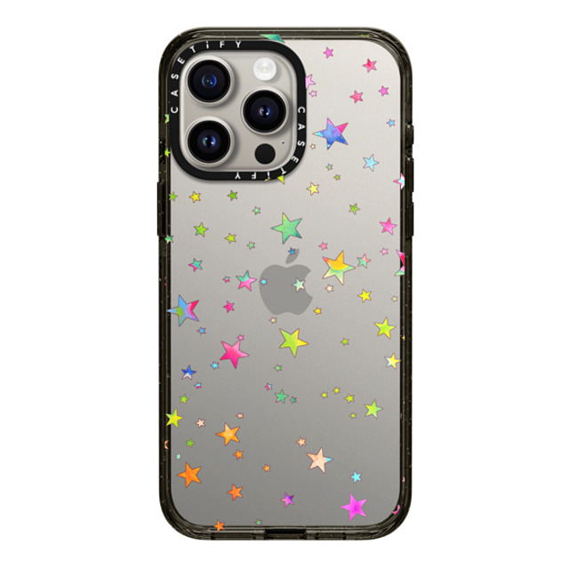 Monika Strigel x CASETiFY iPhone 15 Pro Max ケース ブラック インパクトケース LUCKY STARS