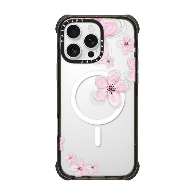 Monika Strigel x CASETiFY iPhone 16 Pro Max Case Floral Black ウルトラ インパクトケース MagSafe 対応 CHERRY CRYSTAL CLEAR Father's Day Monika Strigel x CASETiFY iPhone 16 Pro Max Case Floral Black ウルトラ インパクトケース MagSafe 対応 CHERRY CRYSTAL CLEAR Father's Day
