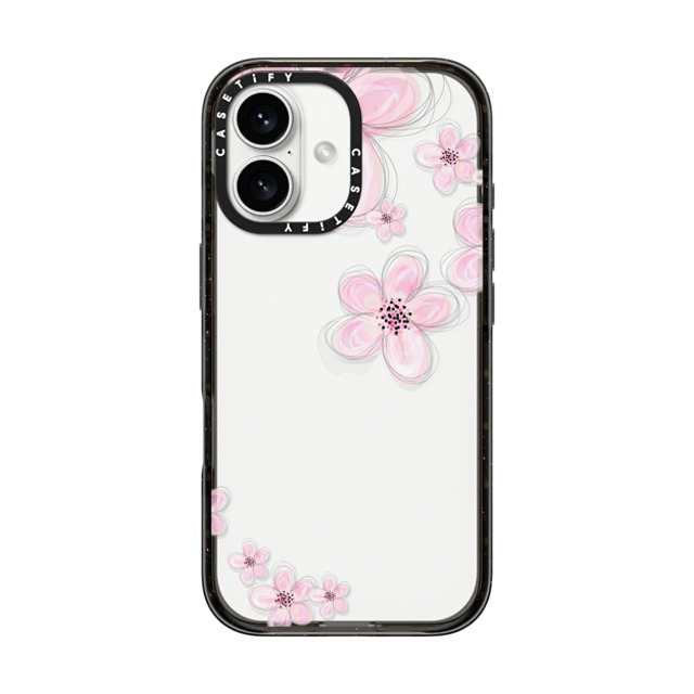 Monika Strigel x CASETiFY iPhone 16 Case Floral Black Impact Case CHERRY CRYSTAL CLEAR Father's Day Monika Strigel x CASETiFY iPhone 16 Case Floral Black Impact Case CHERRY CRYSTAL CLEAR Father's Day