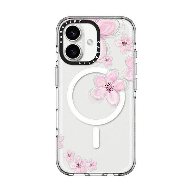 Monika Strigel x CASETiFY iPhone 16 Case Floral Clear Clear Case MagSafe Compatible CHERRY CRYSTAL CLEAR Father's Day Monika Strigel x CASETiFY iPhone 16 Case Floral Clear Clear Case MagSafe Compatible CHERRY CRYSTAL CLEAR Father's Day