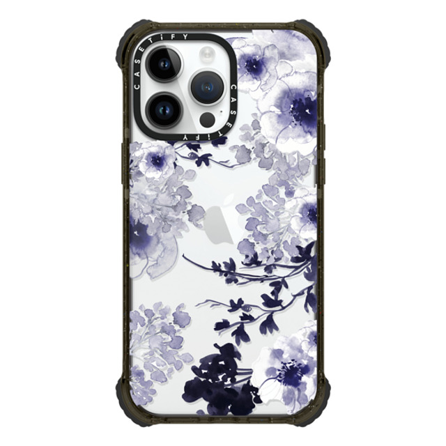 Monika Strigel x CASETiFY iPhone 14 Pro Max ケース ブラック ウルトラインパクトケース BLUE SPRING