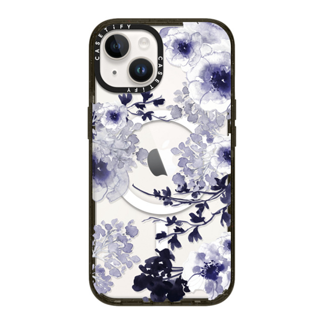Monika Strigel x CASETiFY iPhone 14 Case Glossy Black Impact Case MagSafe Compatible BLUE SPRING Monika Strigel x CASETiFY iPhone 14 Case Glossy Black Impact Case MagSafe Compatible BLUE SPRING