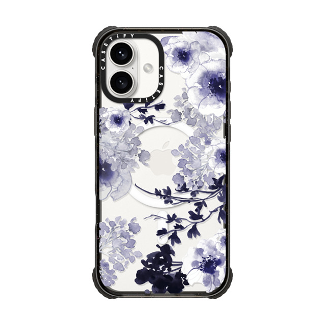 Monika Strigel x CASETiFY iPhone 16 Plus Case Black ウルトラ インパクトケース MagSafe 対応 BLUE SPRING Monika Strigel x CASETiFY iPhone 16 Plus Case Black ウルトラ インパクトケース MagSafe 対応 BLUE SPRING