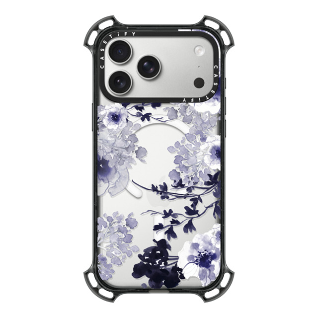 Monika Strigel x CASETiFY iPhone 17 Pro Max ケース Floral,Fine Art ブラック バウンスケース BLUE SPRING Monika Strigel x CASETiFY iPhone 17 Pro Max ケース Floral,Fine Art ブラック バウンスケース BLUE SPRING