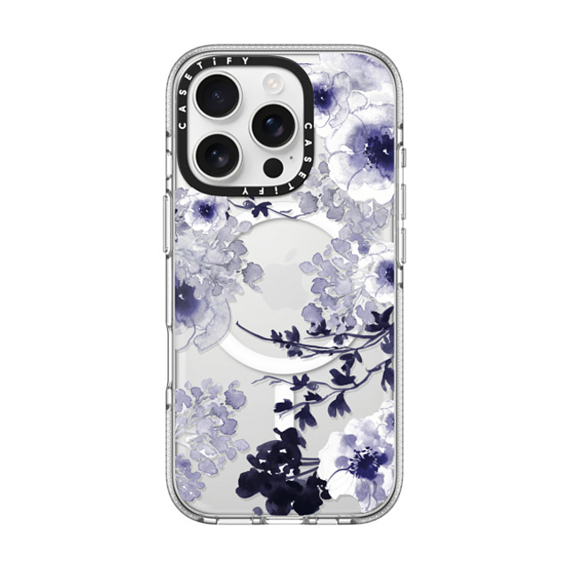 Monika Strigel x CASETiFY iPhone 16 Pro ケース クリア クリア ケース MagSafe対応 BLUE SPRING