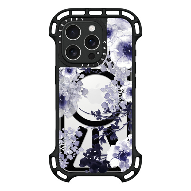 Monika Strigel x CASETiFY iPhone 16 Pro Case Black ウルトラ バウンスケース MagSafe対応 BLUE SPRING Monika Strigel x CASETiFY iPhone 16 Pro Case Black ウルトラ バウンスケース MagSafe対応 BLUE SPRING