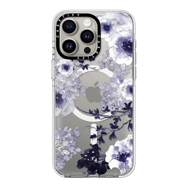 Monika Strigel x CASETiFY iPhone 15 Pro Max ケース クリア クリア ケース MagSafe対応 BLUE SPRING