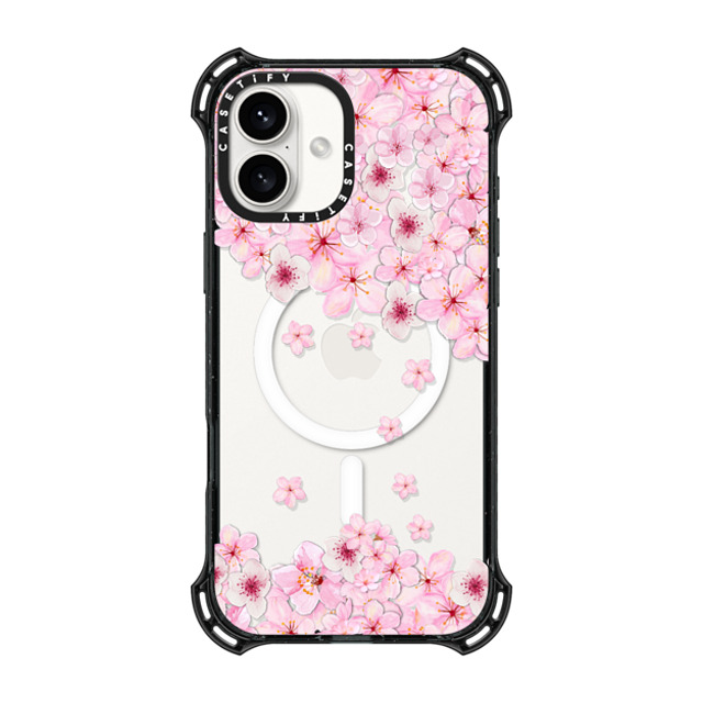 Monika Strigel x CASETiFY iPhone 16 Plus Case Black バウンスケース SAKURA CHERRY SATURDAY Monika Strigel x CASETiFY iPhone 16 Plus Case Black バウンスケース SAKURA CHERRY SATURDAY
