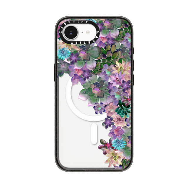 Monika Strigel x CASETiFY iPhone 16e ケース Floral ブラック インパクトケース MagSafe対応 MY SUCCULENT GARDEN Back to School Monika Strigel x CASETiFY iPhone 16e ケース Floral ブラック インパクトケース MagSafe対応 MY SUCCULENT GARDEN Back to School