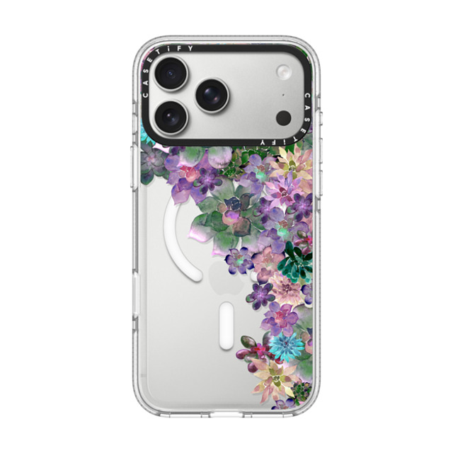 Monika Strigel x CASETiFY iPhone 17 Pro Max Case Floral Clear Impact Clear Case MagSafe Compatible MY SUCCULENT GARDEN Monika Strigel x CASETiFY iPhone 17 Pro Max Case Floral Clear Impact Clear Case MagSafe Compatible MY SUCCULENT GARDEN