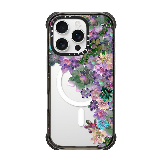 Monika Strigel x CASETiFY iPhone 16 Pro Case Floral Black ウルトラ インパクトケース MagSafe 対応 MY SUCCULENT GARDEN Mother's Day Monika Strigel x CASETiFY iPhone 16 Pro Case Floral Black ウルトラ インパクトケース MagSafe 対応 MY SUCCULENT GARDEN Mother's Day