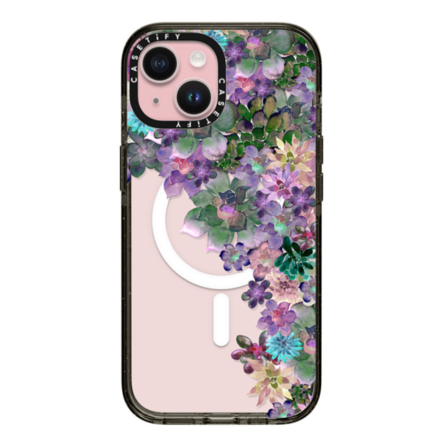 Monika Strigel x CASETiFY iPhone 15 ケース Floral ブラック インパクトケース MagSafe対応 MY SUCCULENT GARDEN Back to School Monika Strigel x CASETiFY iPhone 15 ケース Floral ブラック インパクトケース MagSafe対応 MY SUCCULENT GARDEN Back to School