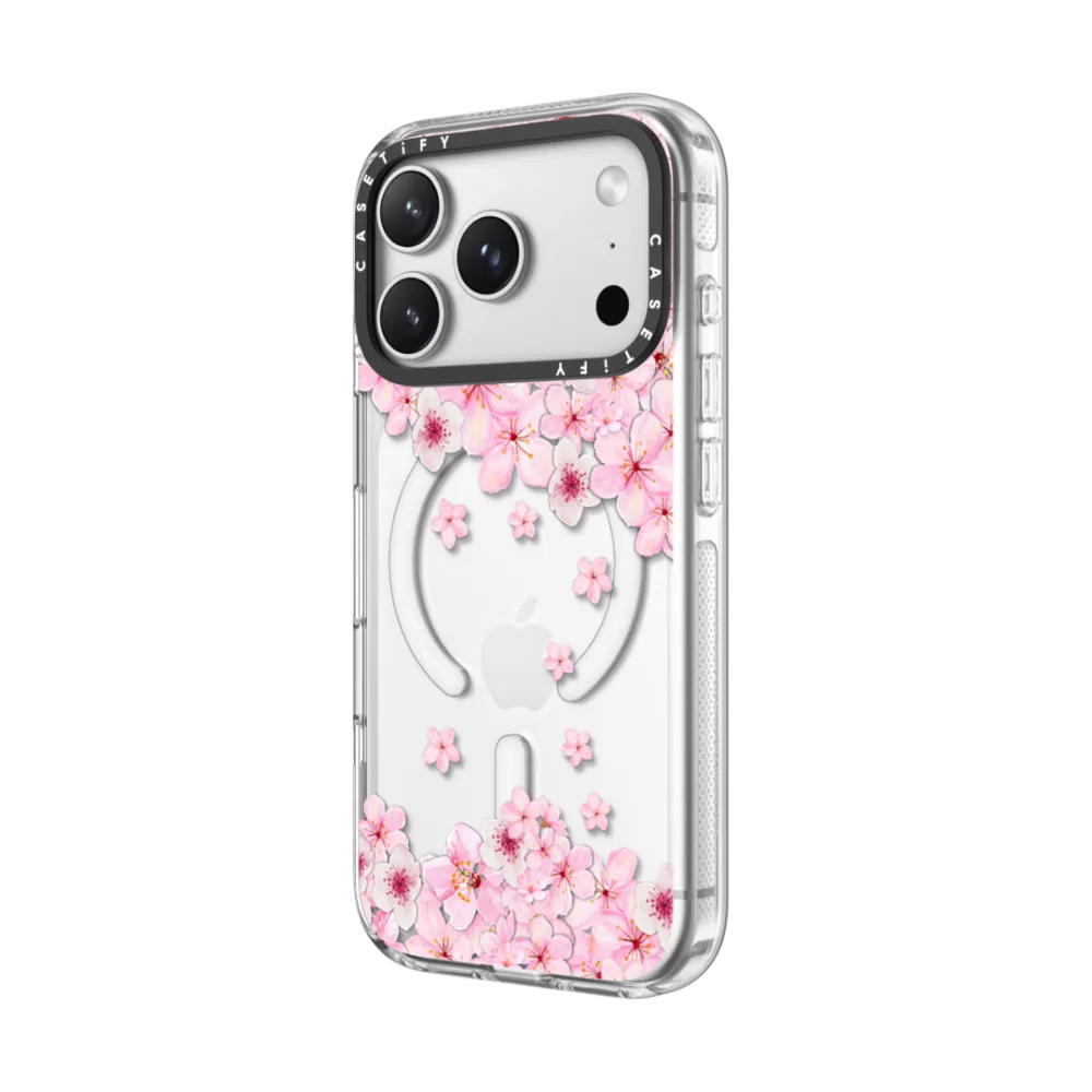 Impact Clear iPhone 17 Pro Max Case MagSafe Compatible - SAKURA CHERRY SATURDAY