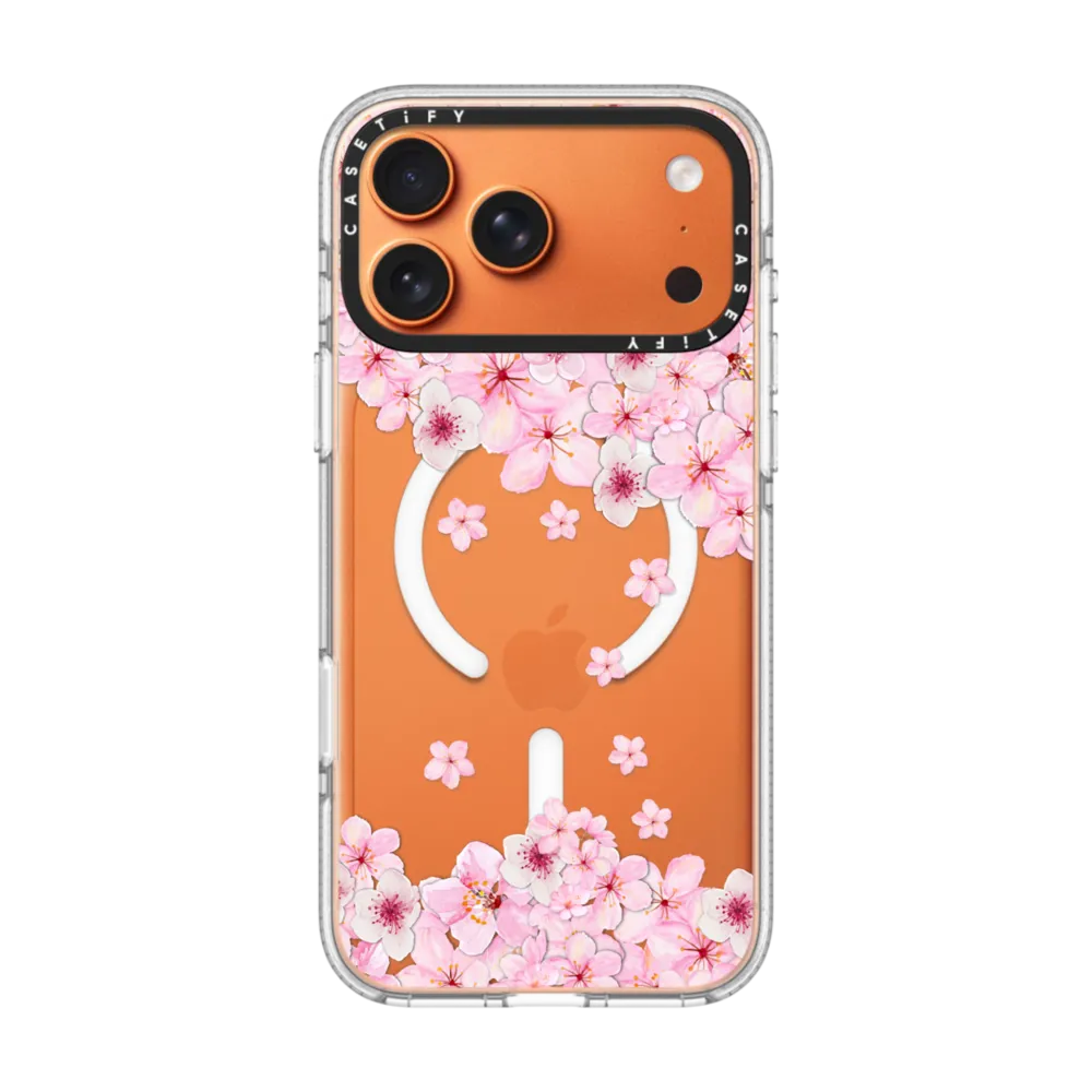 Impact Clear iPhone 17 Pro Max Case MagSafe Compatible - SAKURA CHERRY SATURDAY