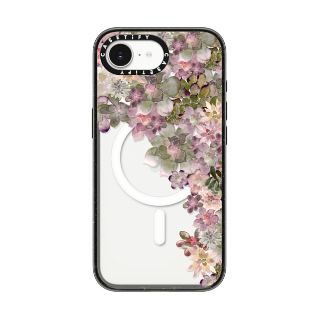 Monika Strigel x CASETiFY iPhone 16e Case Floral,Fine Art Black Impact Case MagSafe Compatible MY SUCCULENT GARDEN ROSE Back to School Monika Strigel x CASETiFY iPhone 16e Case Floral,Fine Art Black Impact Case MagSafe Compatible MY SUCCULENT GARDEN ROSE Back to School