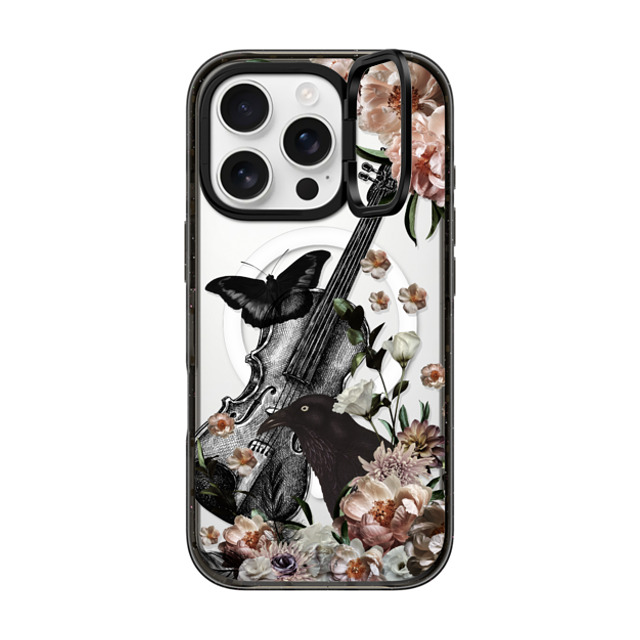 Monika Strigel x CASETiFY iPhone 16 Pro ケース ブラック インパクトリングスタンドケース MagSafe対応 BLACK WEDNESDAY