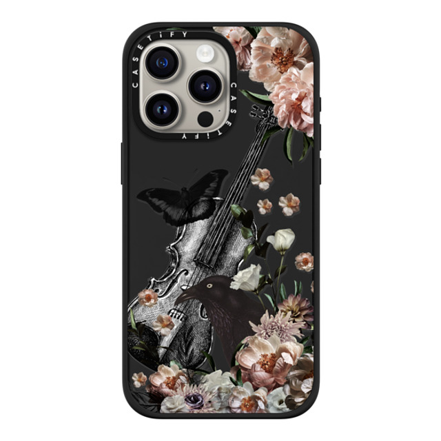 Monika Strigel x CASETiFY iPhone 15 Pro Max ケース マットブラック インパクトケース MagSafe対応 BLACK WEDNESDAY