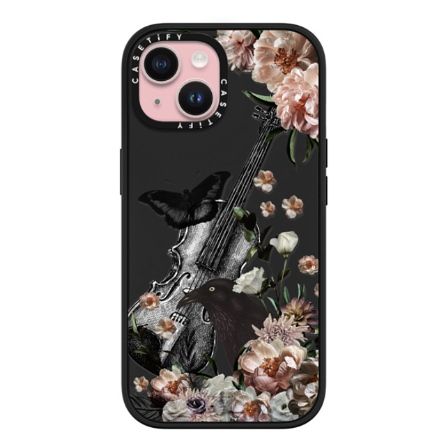 Monika Strigel x CASETiFY iPhone 15 ケース マットブラック インパクトケース MagSafe対応 BLACK WEDNESDAY