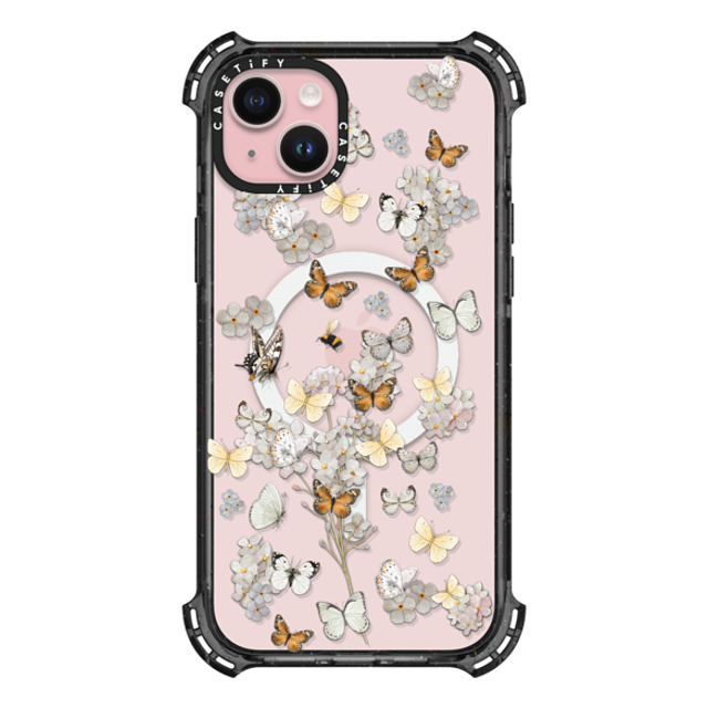 Monika Strigel x CASETiFY iPhone 15 Plus Case Black バウンスケース BUTTERFLY SUNDAY Monika Strigel x CASETiFY iPhone 15 Plus Case Black バウンスケース BUTTERFLY SUNDAY