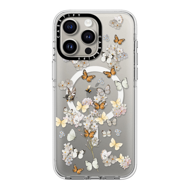 Monika Strigel x CASETiFY iPhone 15 Pro Max ケース クリア クリア ケース MagSafe対応 BUTTERFLY SUNDAY