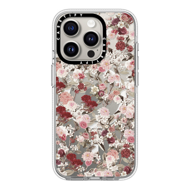 Monika Strigel x CASETiFY iPhone 15 Pro ケース クリア クリア ケース MagSafe対応 VINTAGE FLOWER MONDAY