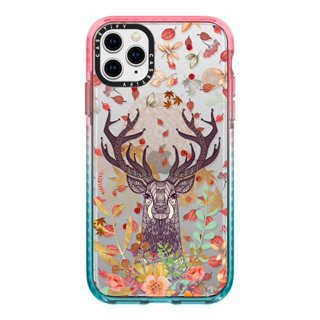 Monika Strigel x CASETiFY iPhone 11 Pro Max ケース Pink/Blue インパクトケース FOREST KING