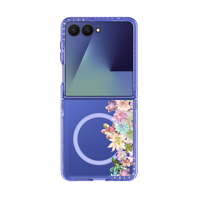 Monika Strigel x CASETiFY Galaxy Z Flip7 ケース Floral,Fine Art Glacier Blue Impact Magnetic Case MY SUCCULENT GARDEN PEACH Monika Strigel x CASETiFY Galaxy Z Flip7 ケース Floral,Fine Art Glacier Blue Impact Magnetic Case MY SUCCULENT GARDEN PEACH
