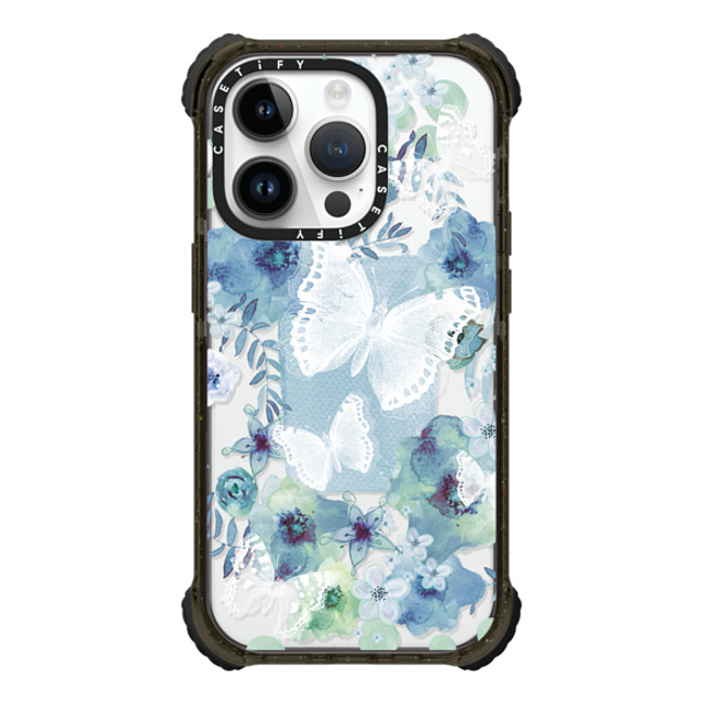 Monika Strigel x CASETiFY iPhone 14 Pro Case Black ウルトラインパクトケース MY BLUE BUTTERFLY GARDEN Monika Strigel x CASETiFY iPhone 14 Pro Case Black ウルトラインパクトケース MY BLUE BUTTERFLY GARDEN