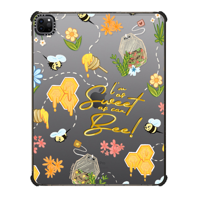 "Drawinfrogs x CASETiFY iPad Pro 12.9" (第5/6世代) Animal,Cartoon Black iPad インパクト ケース I-m as Sweet as Can Be! Mother's Day" "Drawinfrogs x CASETiFY iPad Pro 12.9" (第5/6世代) Animal,Cartoon Black iPad インパクト ケース I-m as Sweet as Can Be! Mother's Day"