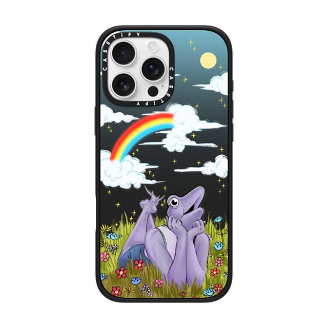 Drawinfrogs x CASETiFY iPhone 16 Pro Max Case Animal,Cartoon Matte Black Impact Case MagSafe Compatible Bean Sprout Vibes Father's Day Drawinfrogs x CASETiFY iPhone 16 Pro Max Case Animal,Cartoon Matte Black Impact Case MagSafe Compatible Bean Sprout Vibes Father's Day