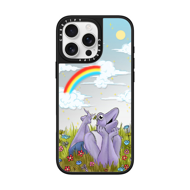 Drawinfrogs x CASETiFY iPhone 16 Pro Max ケース Animal,Cartoon Silver on Black ミラーケース MagSafe対応 Bean Sprout Vibes Father's Day Drawinfrogs x CASETiFY iPhone 16 Pro Max ケース Animal,Cartoon Silver on Black ミラーケース MagSafe対応 Bean Sprout Vibes Father's Day