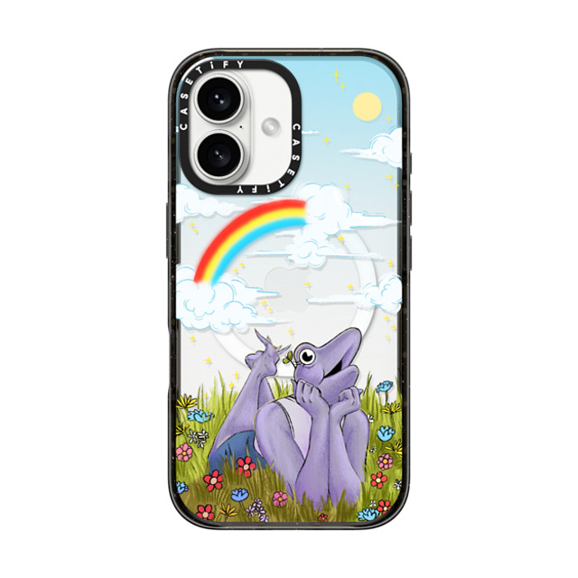 Drawinfrogs x CASETiFY iPhone 16 ケース Animal,Cartoon ブラック インパクトケース MagSafe対応 Bean Sprout Vibes Father's Day Drawinfrogs x CASETiFY iPhone 16 ケース Animal,Cartoon ブラック インパクトケース MagSafe対応 Bean Sprout Vibes Father's Day