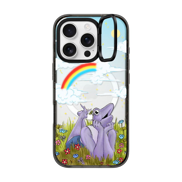 Drawinfrogs x CASETiFY iPhone 16 Pro Case Animal,Cartoon Black インパクトリングスタンドケース MagSafe対応 Bean Sprout Vibes Father's Day Drawinfrogs x CASETiFY iPhone 16 Pro Case Animal,Cartoon Black インパクトリングスタンドケース MagSafe対応 Bean Sprout Vibes Father's Day