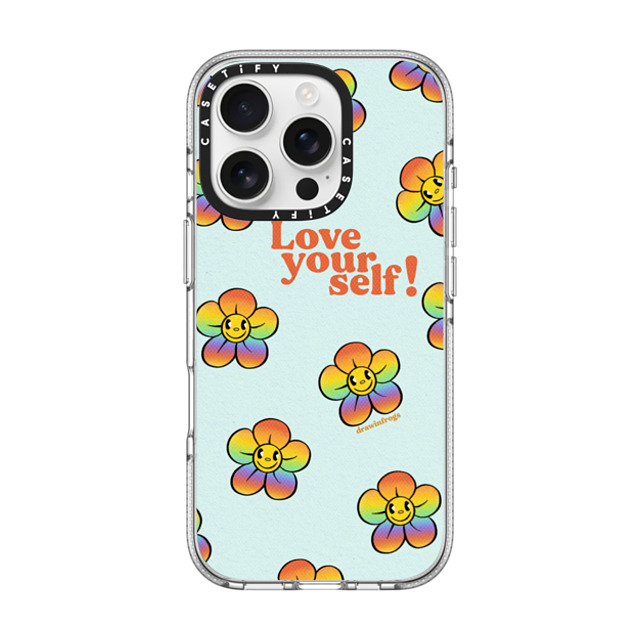 Drawinfrogs x CASETiFY iPhone 16 Pro Case Floral Clear Clear Case MagSafe Compatible Love Yourself! Mother's Day Drawinfrogs x CASETiFY iPhone 16 Pro Case Floral Clear Clear Case MagSafe Compatible Love Yourself! Mother's Day