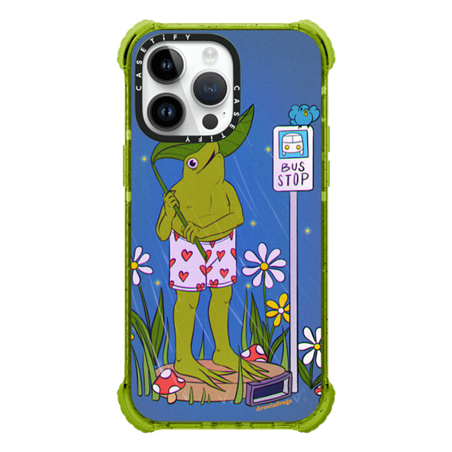 Drawinfrogs x CASETiFY iPhone 14 Pro Max ケース Kiwi ウルトラインパクトケース Bus Stop!